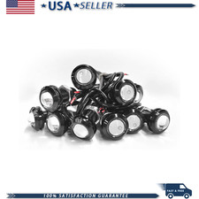 10pcs 18mm Eagle Eye Led Lights 12v Ultra Thin Red Daytime Running Bacolor Red
