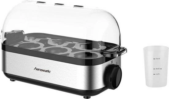 Hanseatic EB6013A Eierkocher Silber 6-Eier 435W Heizplatte 17005526 - Bild 2 von 2