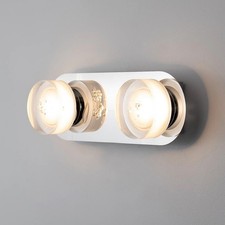 VERVE Double Bubble LED Bathroom Wall Light | Polished Chrome | IP44 | 700lm