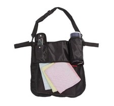 Baby Stroller Organizer Universal Diaper Bag Net Pockets Cup Holder Black Loc H