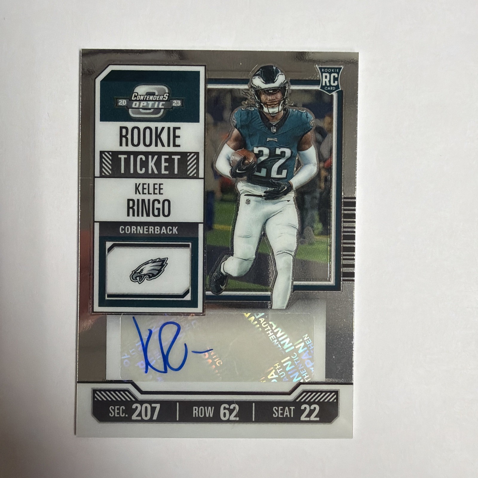 Kelee Ringo Panini Contenders Optic #180 Autograph