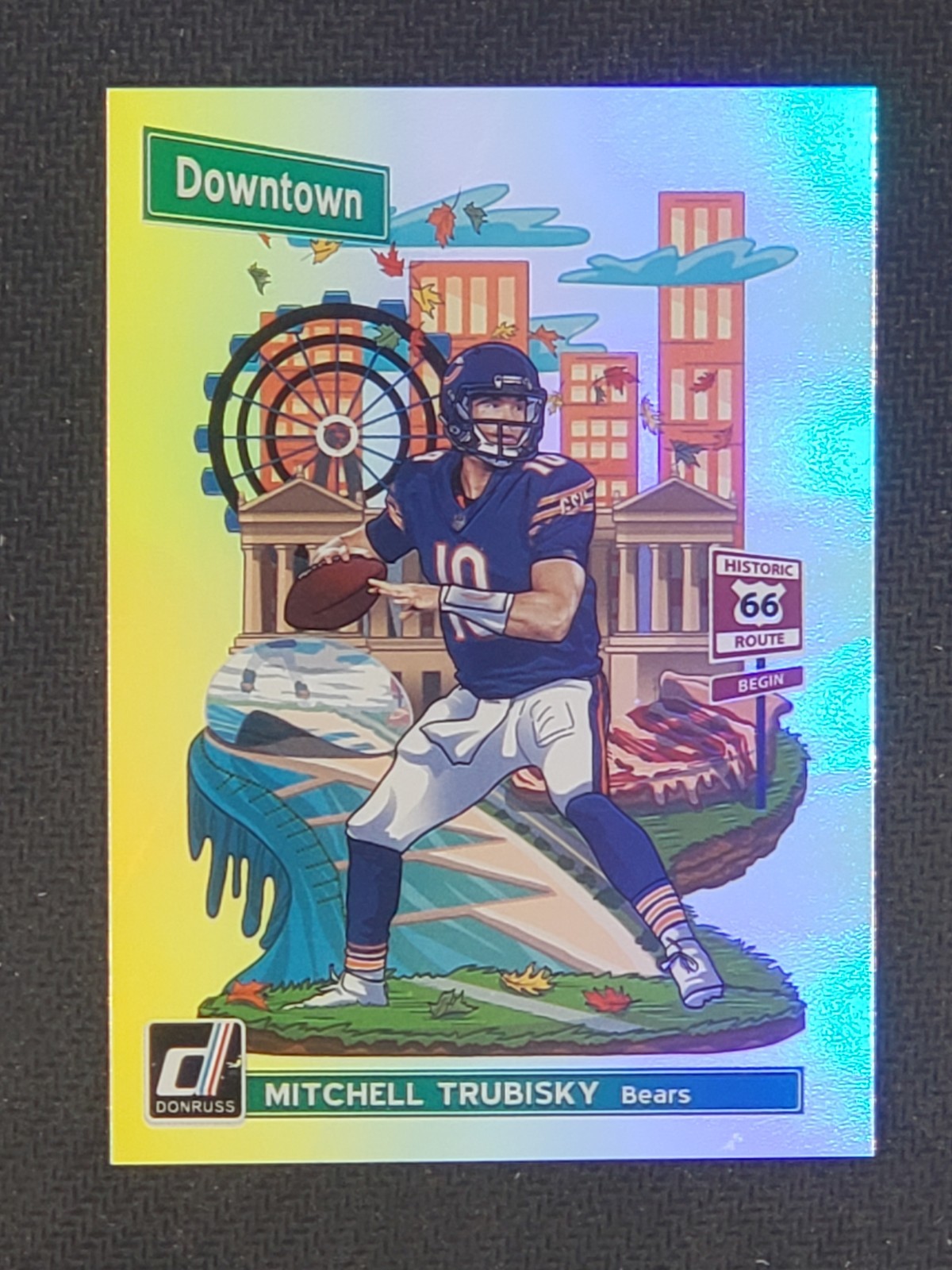 2018 Panini Donruss Mitchell Trubisky Downtown SSP Case Hit