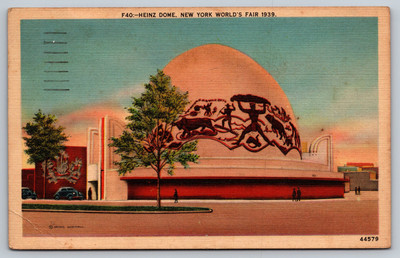 1939 New York World's Fair Heinz Dome Collectible Postcard