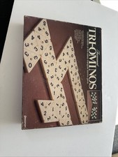 Complete Vintage 1986 Pressman Deluxe Tournament Tri-Ominos Game SEALED DOMINOES