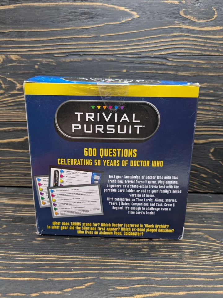 Trivial Pursuit Doctor Who Dr Who Questions Cards Game Bite Size. Unopened - Image 3 of 4