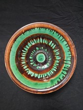 VELTEN-VORDAMM Bowl Plate Art Deco Pottery Hand Painted Rare Rare Compass Antique