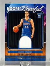 2024-25 NBA Hoops Nikola Topic Hoops Hopeful Relic HHM-NTT RC Thunder