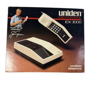 Vintage 1983 Uniden EX-3000 Extend-a-Phone Cordless Telephone Beige Hong Kong