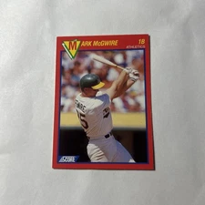 1989 Score 100 Hottest Players - Mark McGwire #25