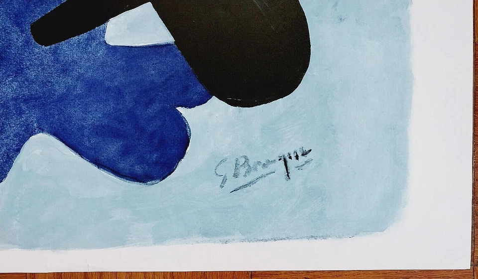 Georges Braque abstract birds art print poster MCM Nouvelles Images France 26x35 - image 4 of 4