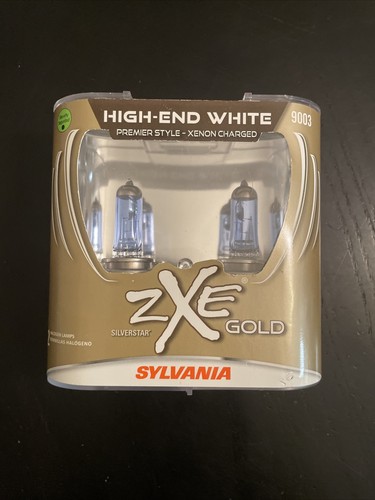 Sylvania Silverstar zXe Gold 9003 Pair Set 9003SZG.PB2 Headlight Bulbs NEW