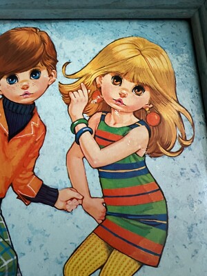 Lee Big Eyed Girl & Boy Dancing 60's Go Go Art Print 16