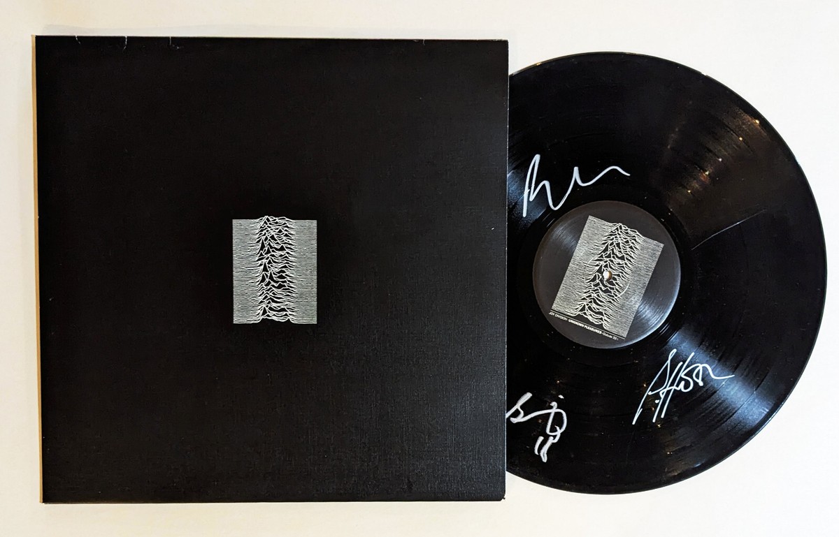 JOY DIVISION SIGNED RECORD LP unknown pleasures SUMNER HOOK MORRIS