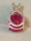 EARTHMINED CERTIFIED GEM TESTED HEATED PINK SAPPHIRE 8.47 CT 925S. PENDANT&CHAIN — photo 3