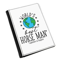World's Best Pferd Mann Passport Halter HüLle ÜBerzug Lustig Spass Favorit Tiere
