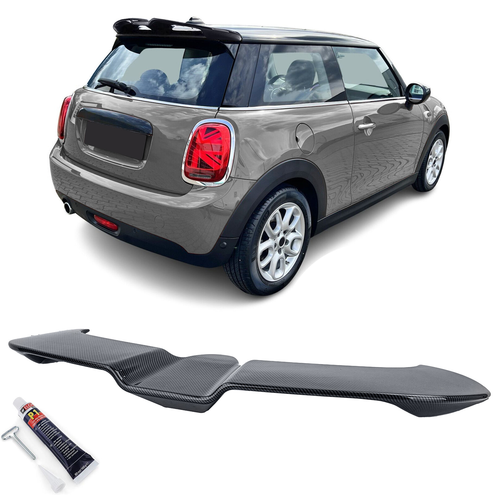 Spoiler Posteriore Carbon Look Mini F55 F56 | Tuning Estetico Top