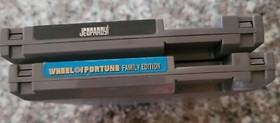 NES Wheel of Fortune Family Edition and Jeopardy Nintendo game cartridge