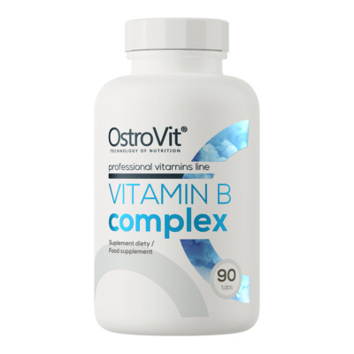 OstroVit Vitamin B Komplex B1 B2 B3 B5 B6 B7 B9 B12 mit C & E 90 Tabletten