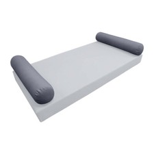 *COVER ONLY* Style5 Twin Size 37" x 8" Knife Edge Bolster Pillow SlipCover AD001