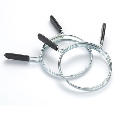 WOODRIVER Double-Loop 4'' EZ-Squeeze Hose Clamps 2-Piece
