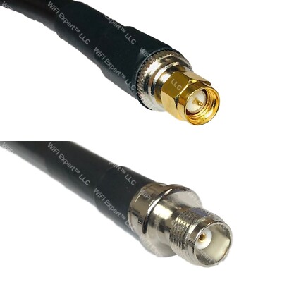 RFC400UF SMA MALE to TNC FEMALE Coaxial RF Cable USA-Ship Lot