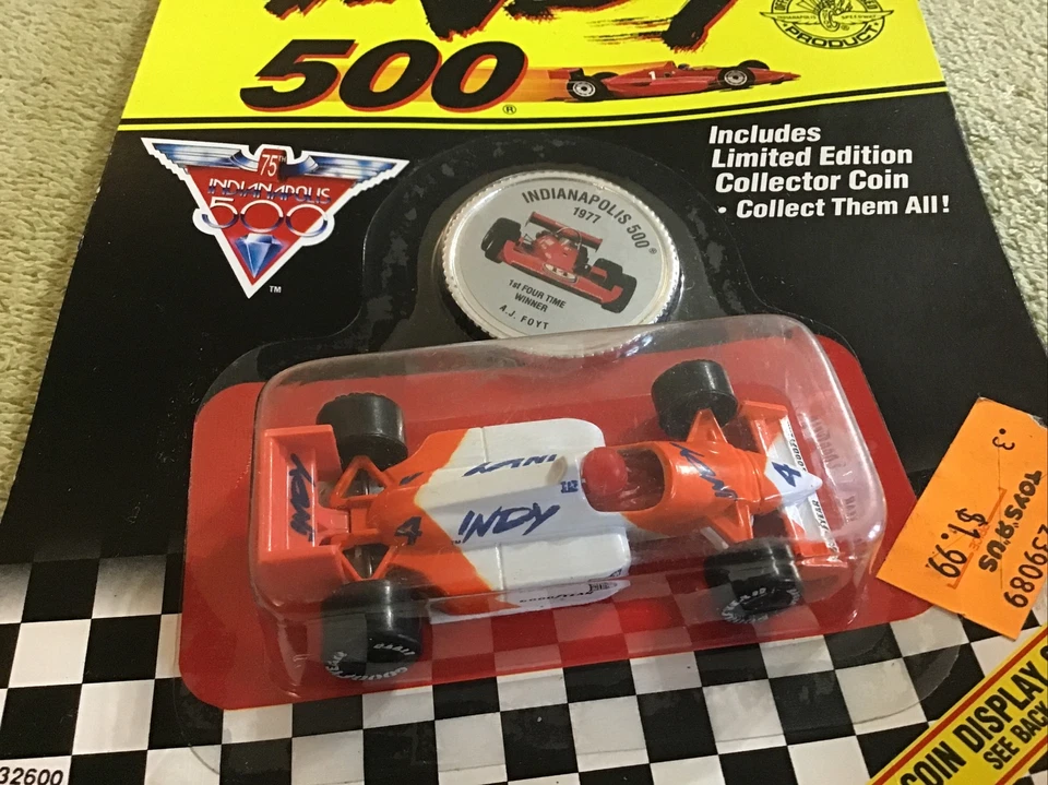 1990 Matchbox AJ FOYT 4 Time Winner / #4 Indy 75th Indy Car 1/64 Limited Diecast - Image 3 of 4