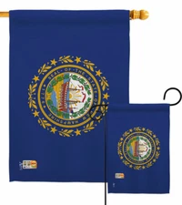 New Hampshire Garden Flag Americana States Decorative Gift Yard House Banner
