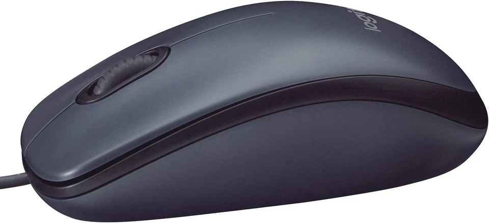 Logitech M90 USB Wired Mouse 1000 DPI Optical Tracking PC/Mac - Black - Image 4 of 4