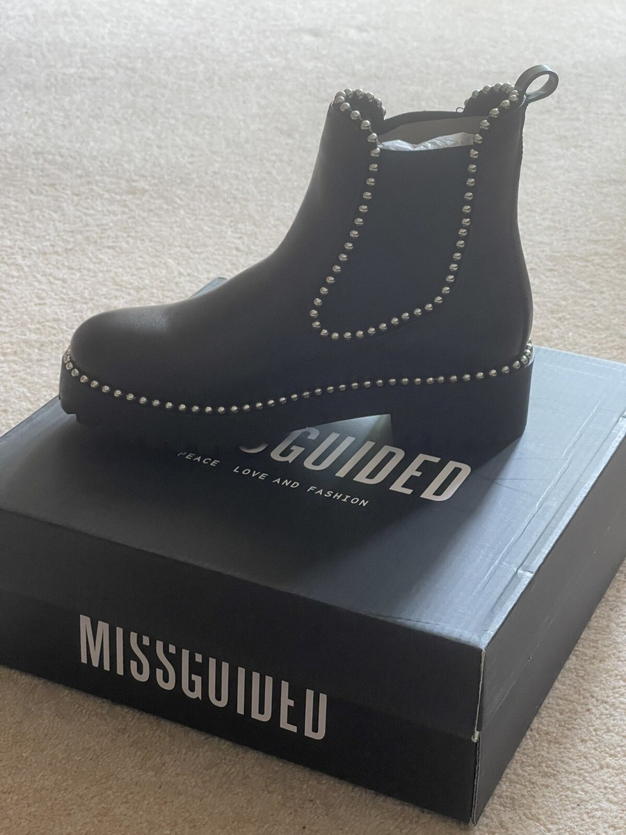 Missguided Ball Trim Chelsea Boots Black Chelsea Ball Trim Boots