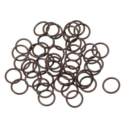Fluorinated rubber O-rings, 9x7x1mm width, seal Brown 50pcs