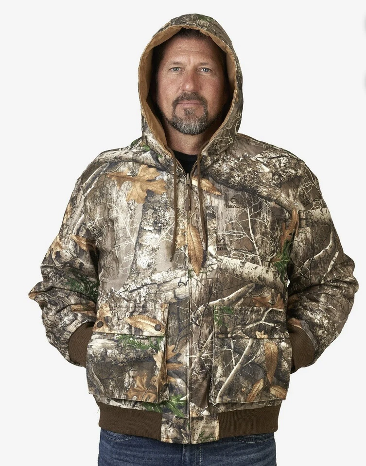 Realtree Edge Men's Mid-Length Reversible Work to Hunt Hooded Jacket, Size 3XL - Image 3 of 4