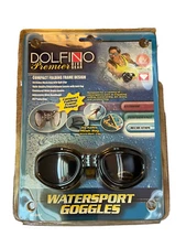 Dolfino Water Sport Goggles Premier Dive Gear Black  UV Protection - Anti-fog