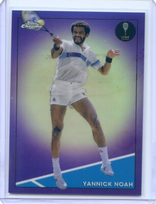 2021 Topps Chrome Tennis YANNICK NOAH #50 PURPLE REFRACTOR /199