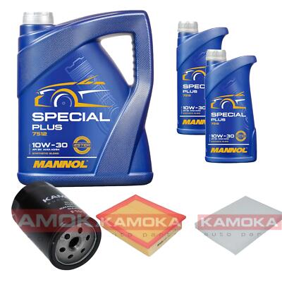 KAMOKA Inspektionspaket MANNOL Special Plus 10W-30 7L für VW Golf III 1.8 2.0