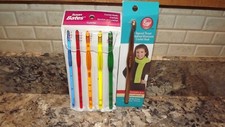 Red Heart Crystalites Acrylic Crochet Hook Set - Sizes G, H, I, J, K  N