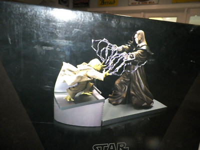 KOTOBUKIYA ART FX YODA V PALPATINE 1/7 SCALE PRE-PAINTED MODEL KIT 2008 NIB
