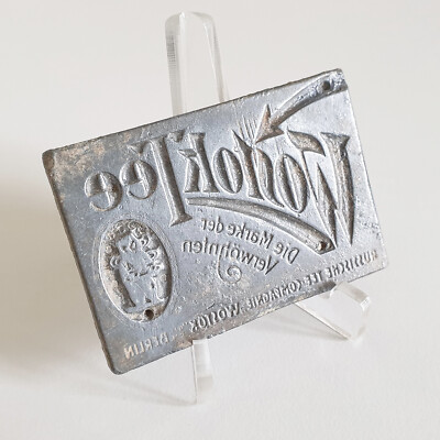 Alte Plakette Stempel Platte Wostok Tee Russische Tee Compagnie Berlin