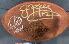 Buffalo Bills Auto Signed NFL Duke Football 3 HOFers Andre Reed Jim Kelly Levy