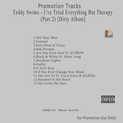 R&B, Pop.. White CD. Teddy Swims - I've Tried Everything But Therapy (Part 2)