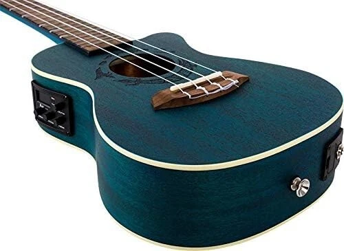 Flight Gemstone Series, 4-String Electro-Acoustic Concert Ukulele, Topaz - Image 3 of 4