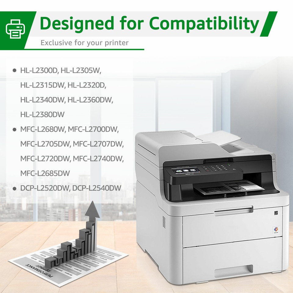 4PK HY TN660 Toner Cartridge For Brother HLL2300D MFCL2700DW DCP