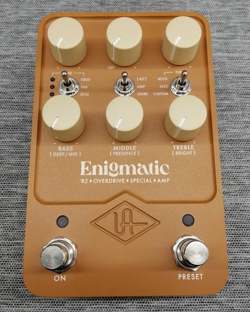 UAFX Enigmatic’82 Overdrive Amazon.com: Universal Audio Enigmatic 82 Effect Pedal : Musical