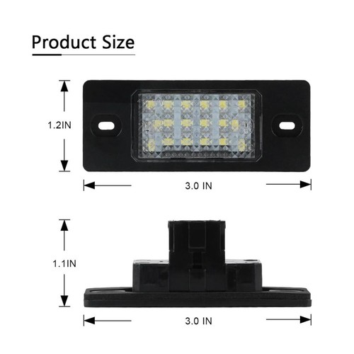 2X White LED License Plate Light For Volkswagen VW Golf4 MK4 Variant Bora Jetta - Picture 6 of 8