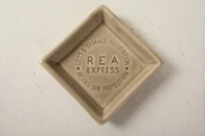 REA Express Ceramic (WD3) Ashtray (JSF6) Railroad Express