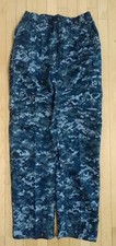 New  USN Mens Navy Working Uniform NWU Digital Blue USGI Trousers Pants MedXlong