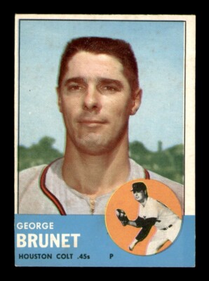 1963 Topps Set Break #538 George Brunet EX *OBGcards*