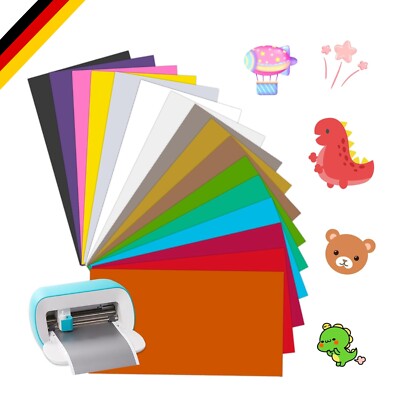 15 Stück Smart Vinyl Permanent für Cricut Joy, 14x30.5cm Textilfolie