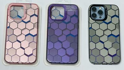 Fashion 3D Design Silikon Stoßfest Back Case iPhone 15 Pro Max, 14 12 13 11