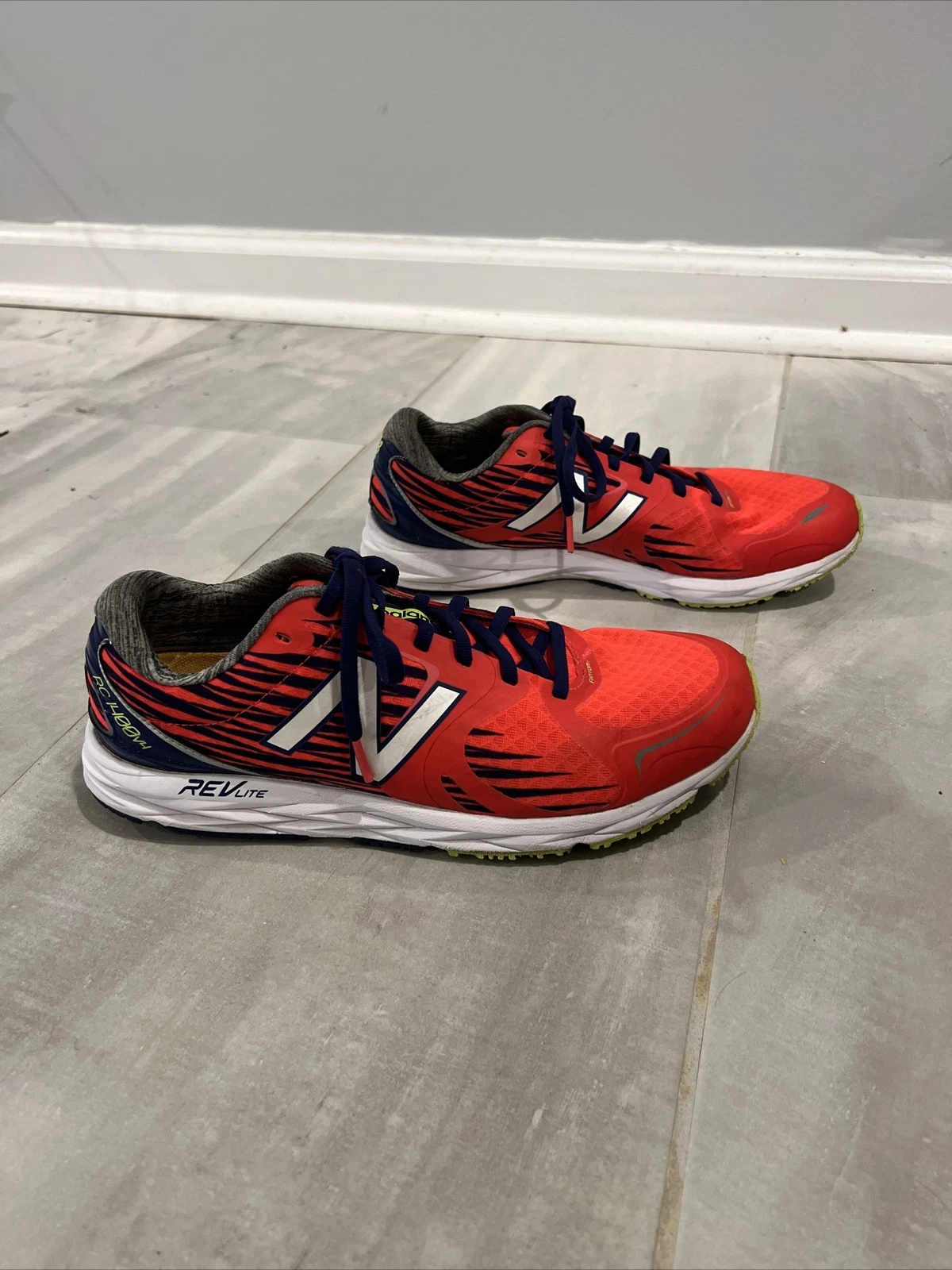New Balance RC 1400V4 Revlite Running Shoes Neon Pink Blue Womens Size US 11