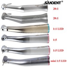 Dental 20:1/1:1/1:5 LED Increasing Contra Angle Handpiece Fit Electric Motor